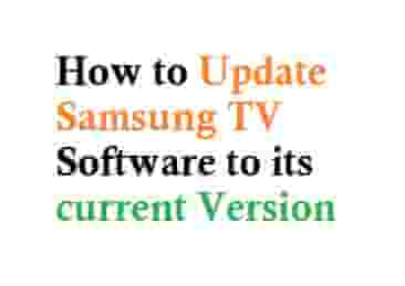 How to Update Samsung TV Software 