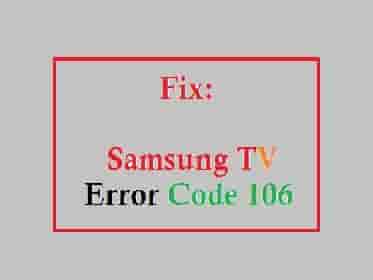 Samsung-TV-Error-Code-106