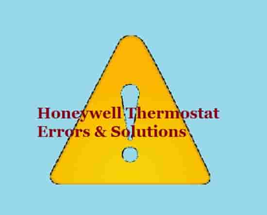 Honeywell Thermostat Errors