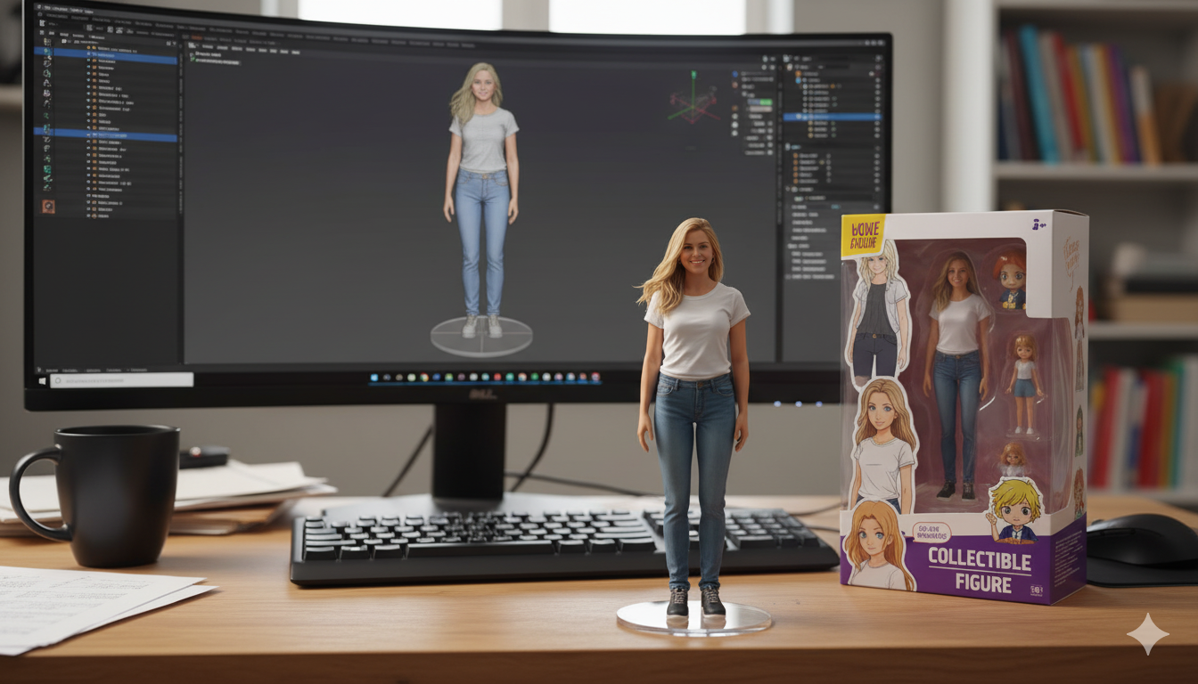 create a 3D figurines image with Nano Banana with Gemini AI free prompts