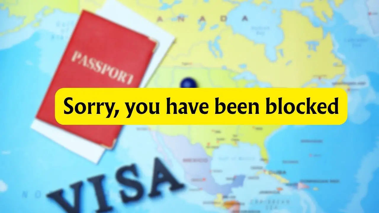 US VISA Scheduling Error sorry you have been blocked