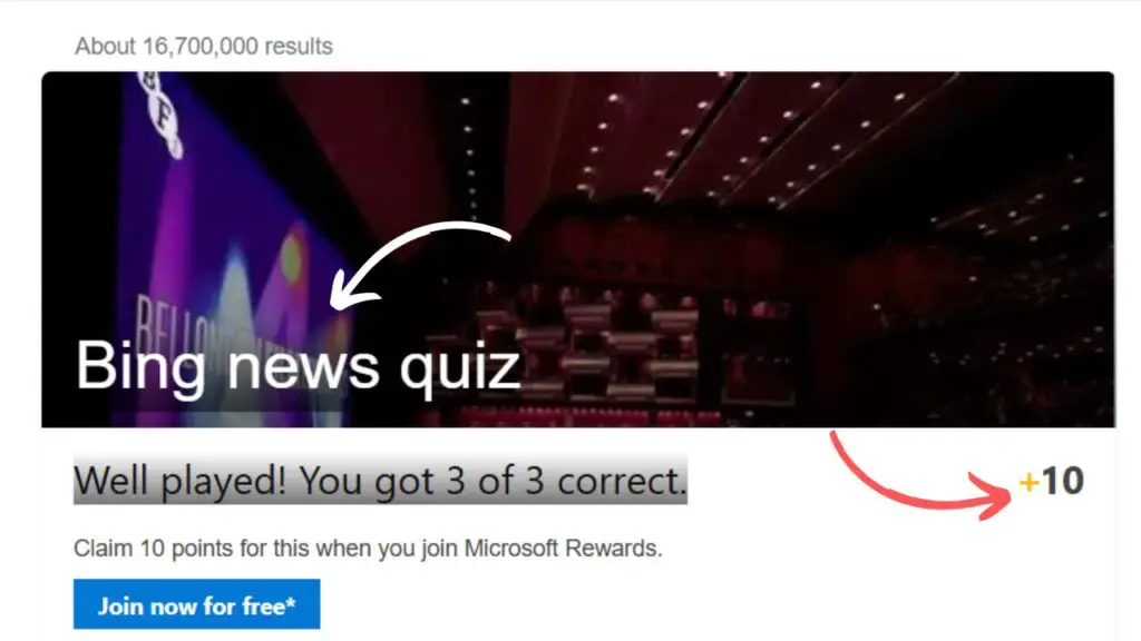 Bing News Quiz