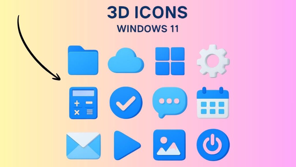 3D Icons in Windows 11