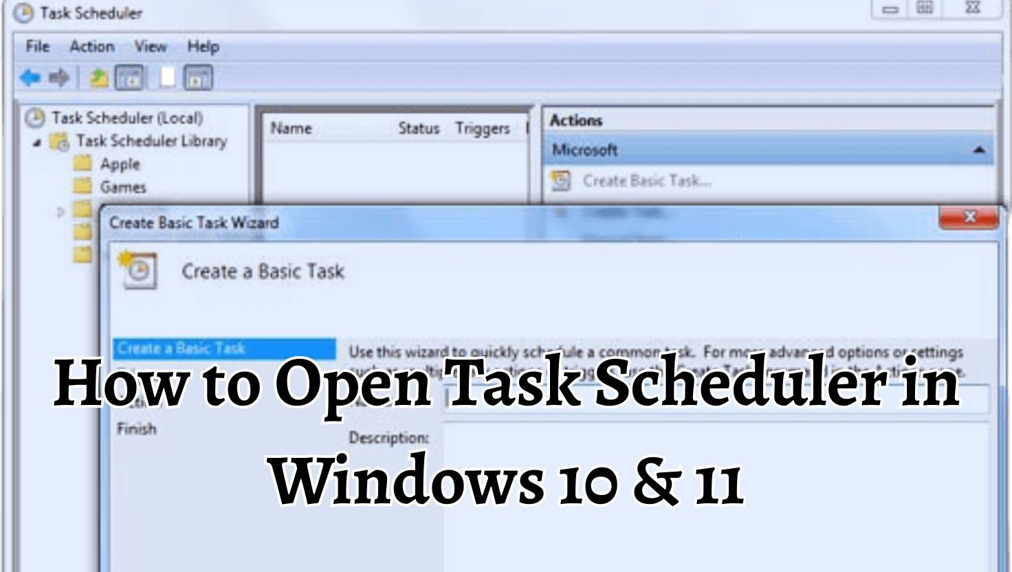How to Open Task Scheduler in Windows 10 & 11