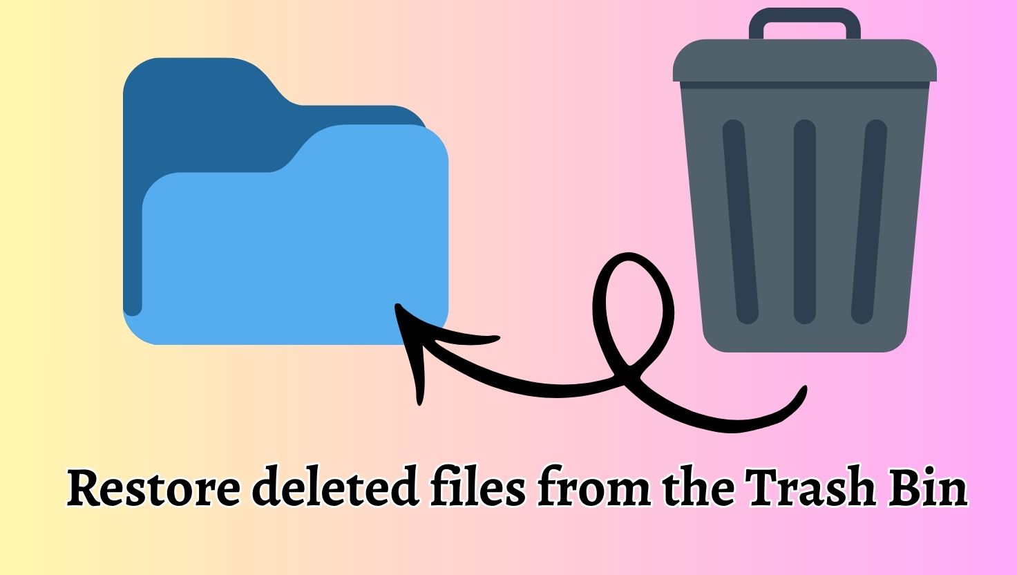 restore deleted files from the trash bin