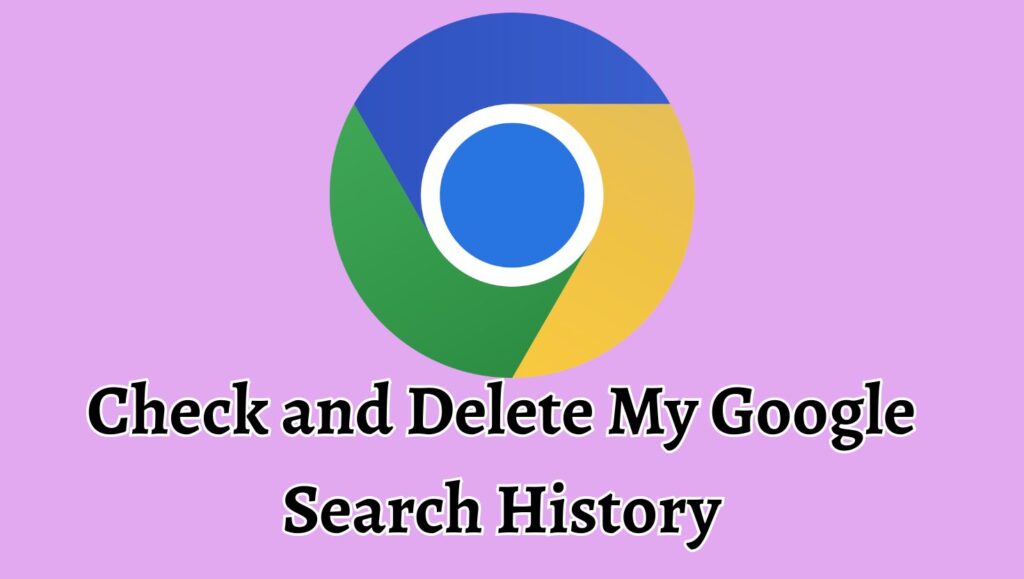 Check and Delete My Google Search History