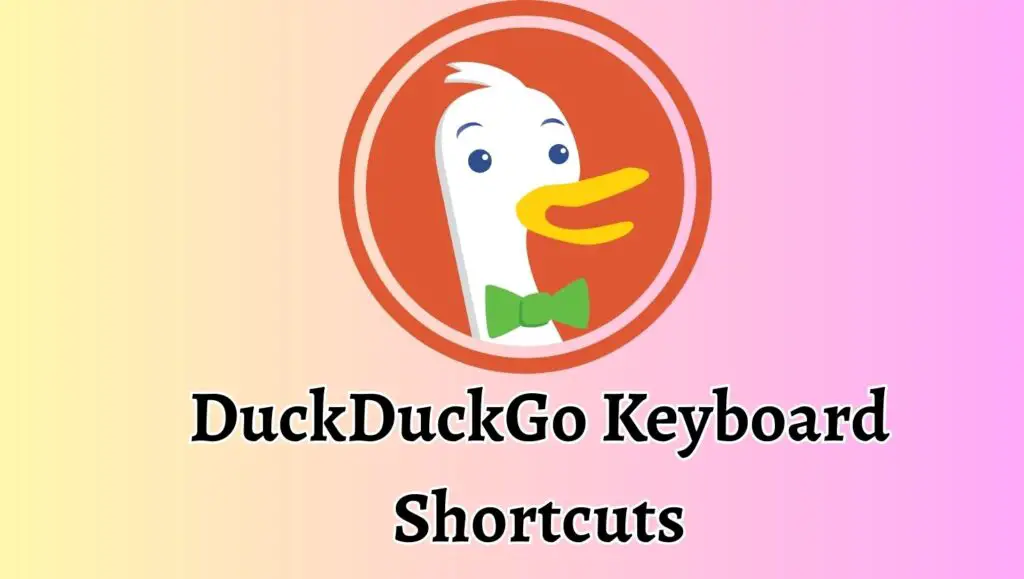 DuckDuckGo Keyboard Shortcuts