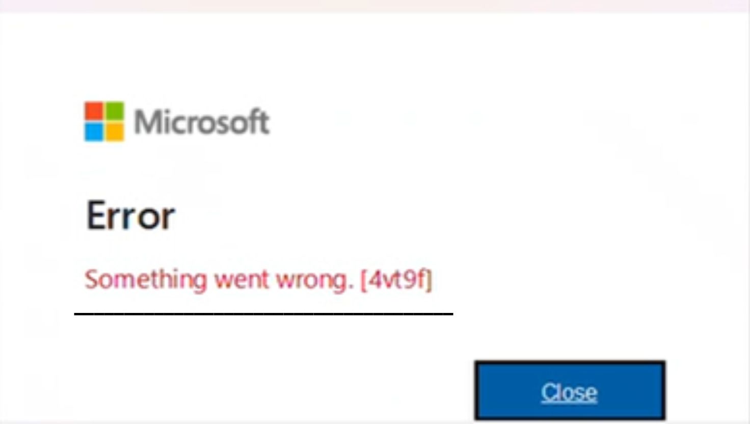 Microsoft Office error 4vt9f