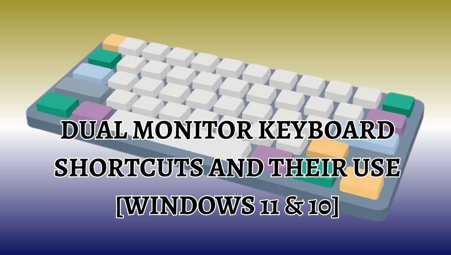 Dual Monitor Keyboard Shortcuts and Their Use [Windows 11 & 10]