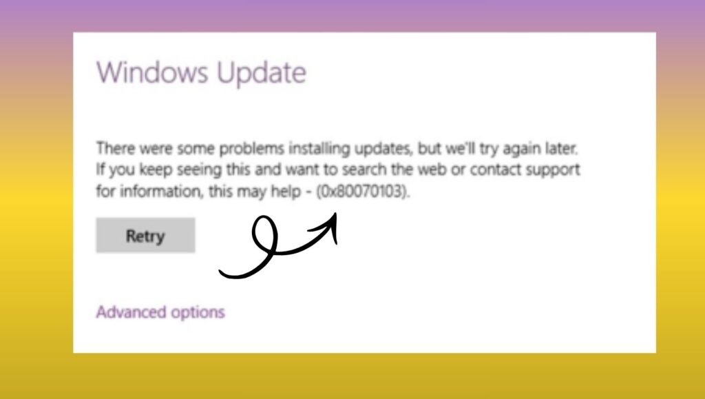 Error Code 0x80070103 on Windows 11