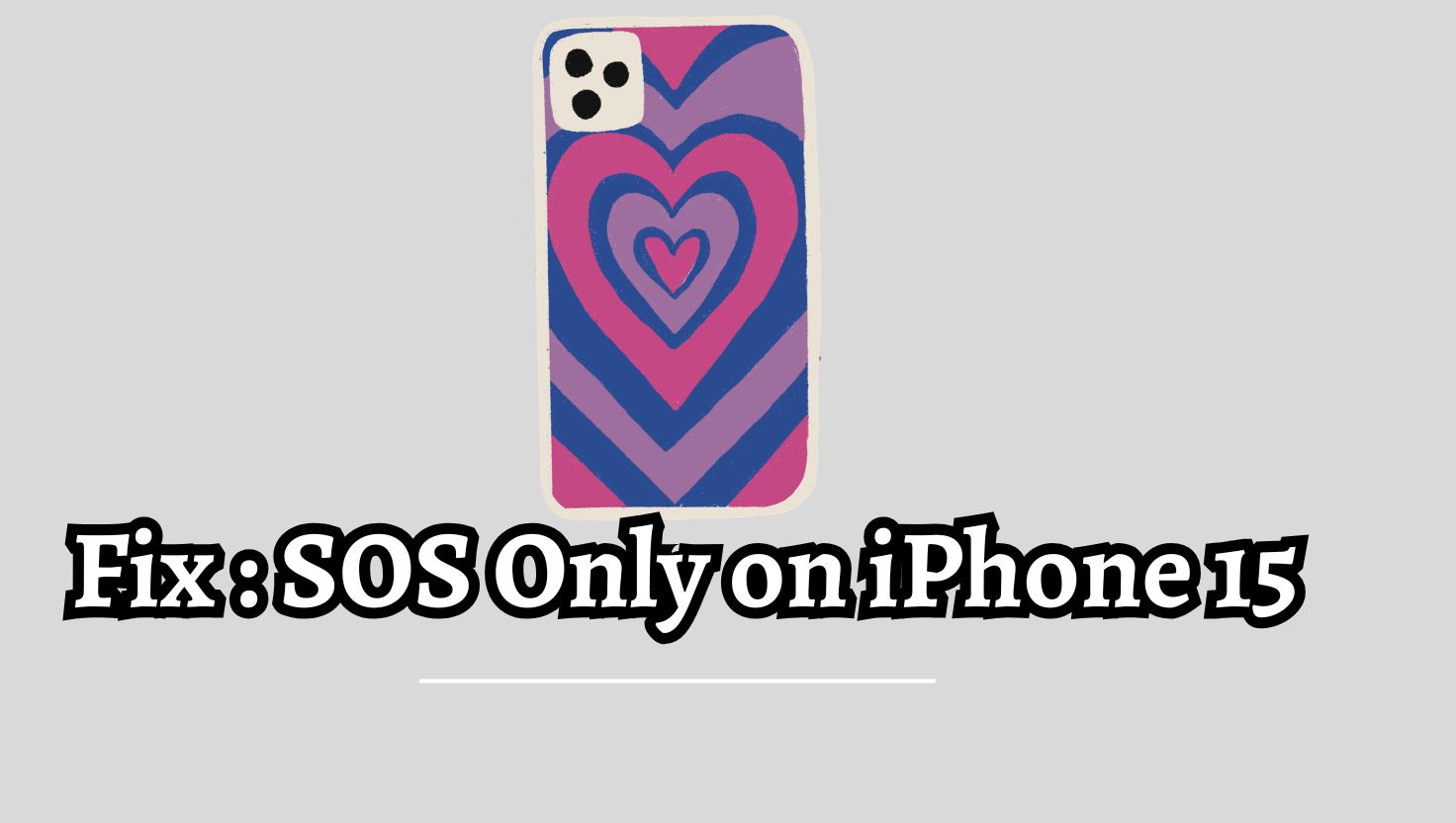 Fix SOS Only on iPhone 15