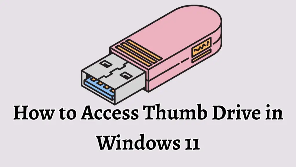 How to Access Thumb Drive in Windows 11 [Easy Guide]