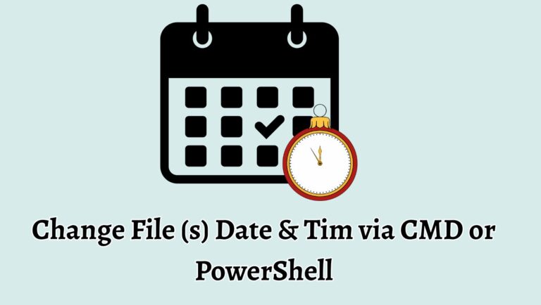 Windows Command to Set Date, Time of a file to Match Another file
