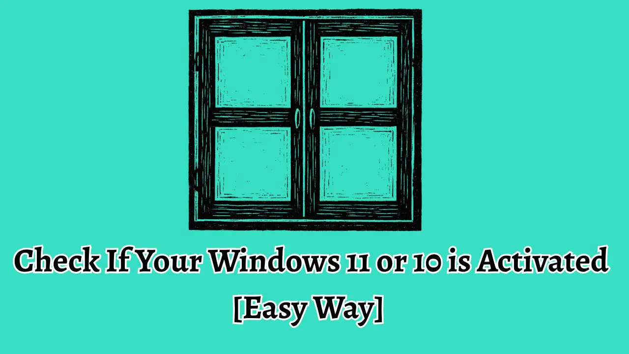Check If Your Windows 11 or 10 is Activated [Easy Way]