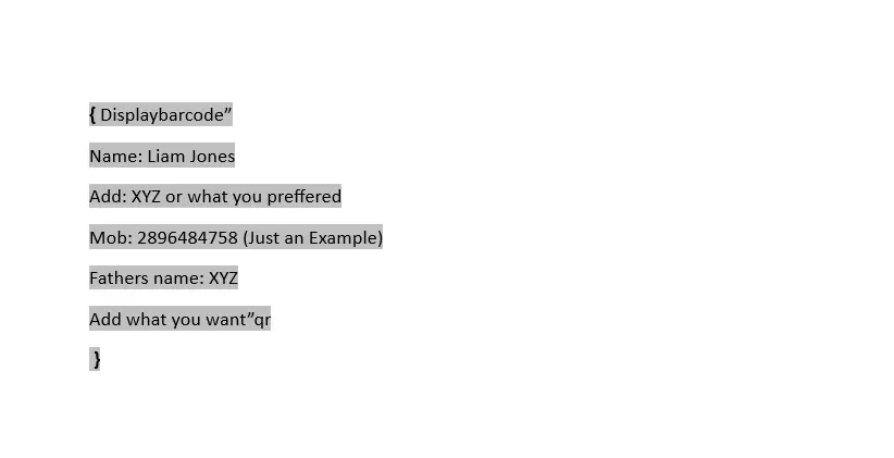 select all the text and press the Ctrl+F9 buttons on your keyboard