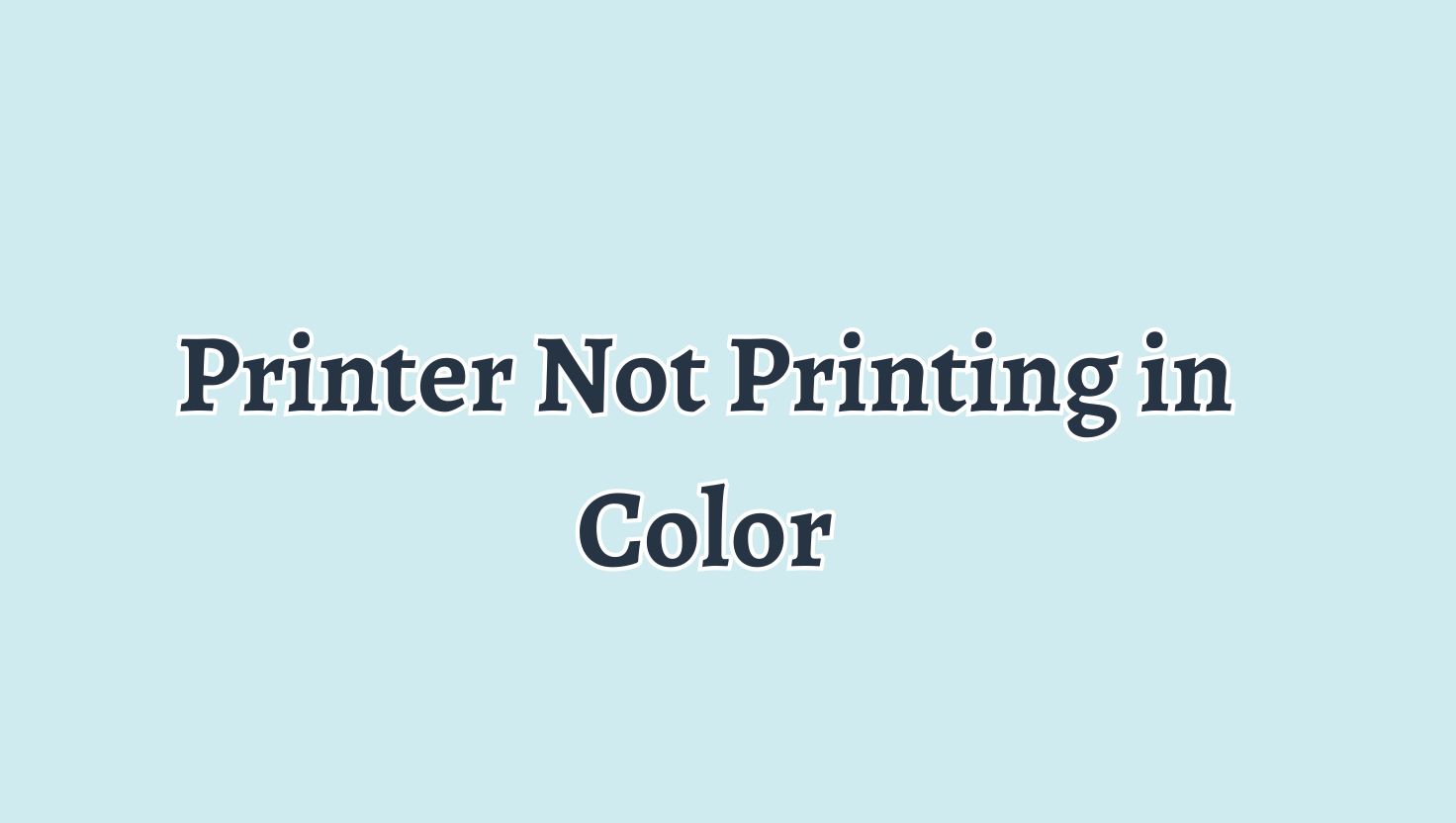 printer not printing in color Windows 11