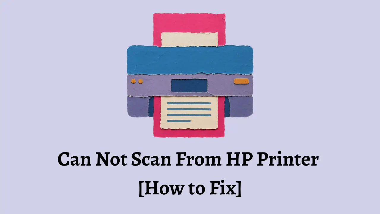 Can Not Scan From HP Printer [How to Fix]