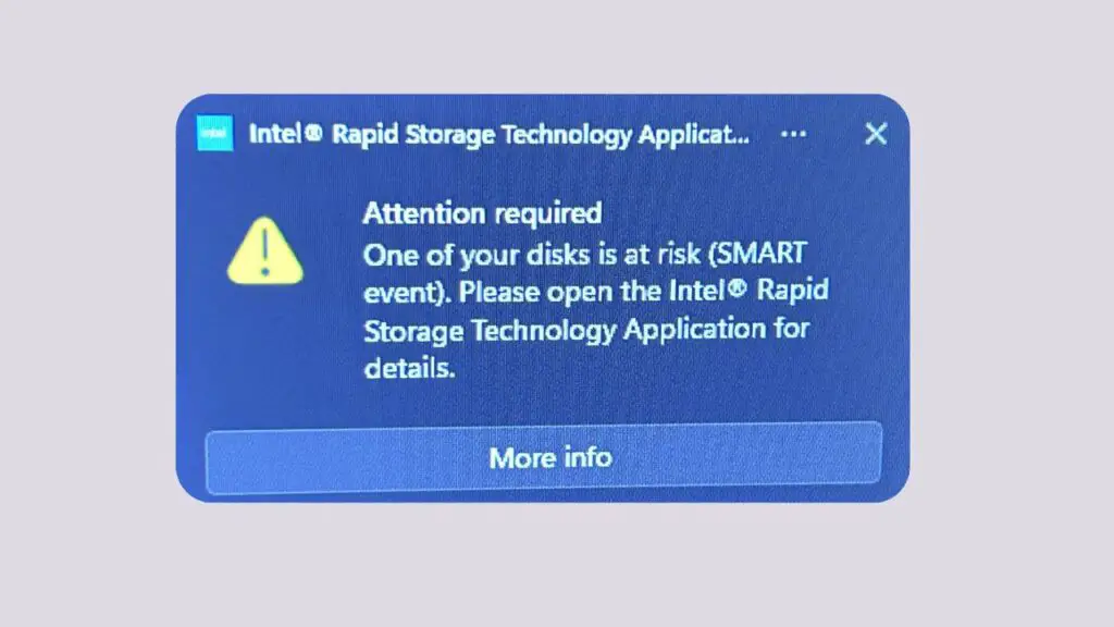 Fix One of Your Disks Is at Risk (SMART Event) on Windows 11
