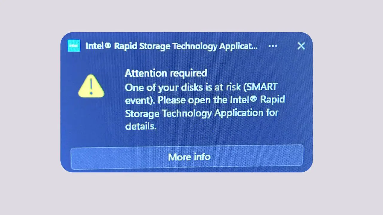 Fix One of Your Disks Is at Risk (SMART Event) on Windows 11