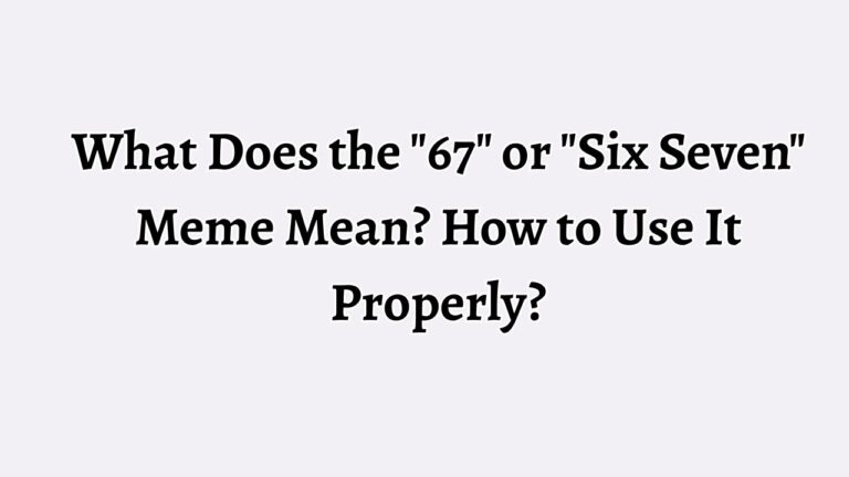 What Does the 