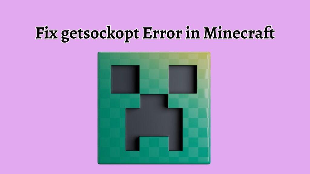 Fix getsockopt Error in Minecraft