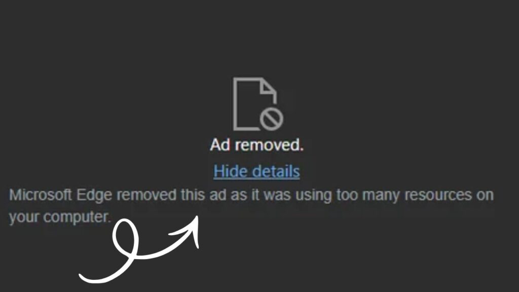 Microsoft Edge Removed This Ad [Meaning & What to Do]