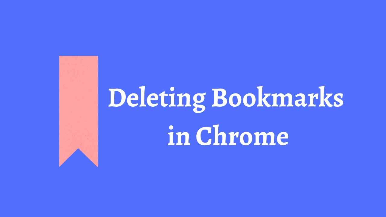 Deleting Bookmarks in Chrome