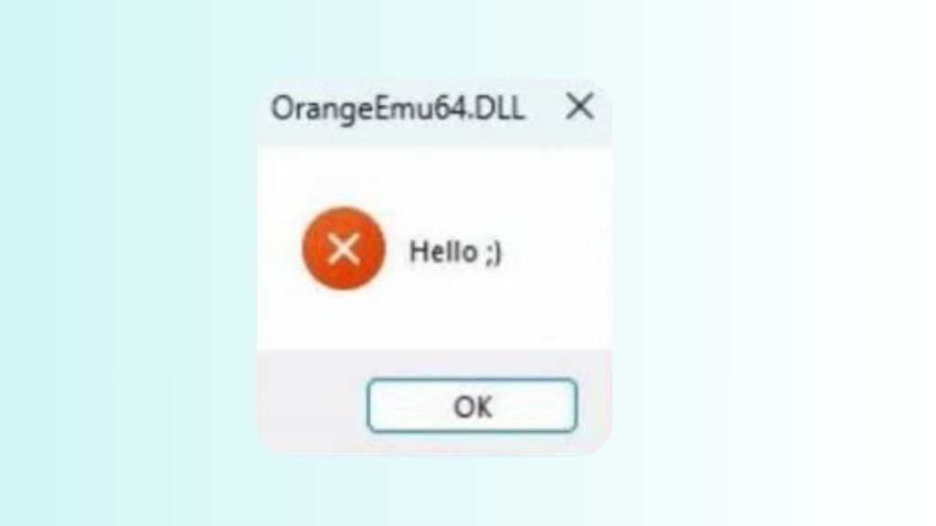 Orangeemu.DLL hello:) Error