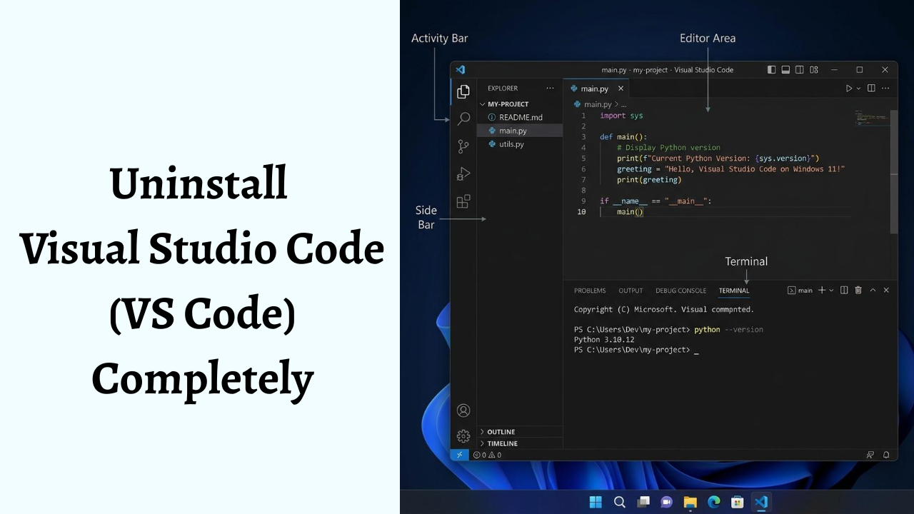 Uninstall Visual Studio Code (VS Code) Completely