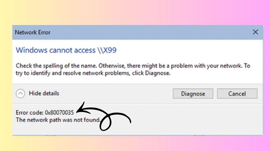 Windows Error Code 0x80070035: Meaning & Fixes