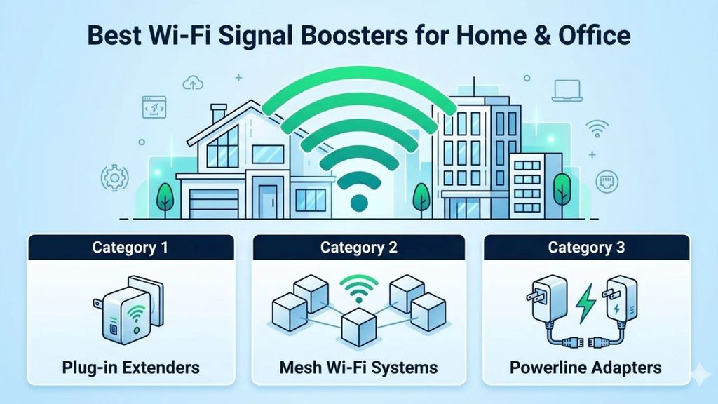 Best Wi-Fi Signal Boosters for Home & Office