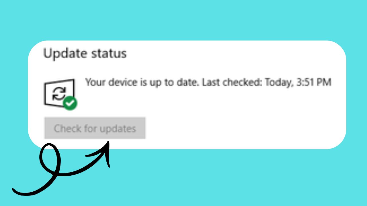 Check for Updates Button Greyed Out in Windows