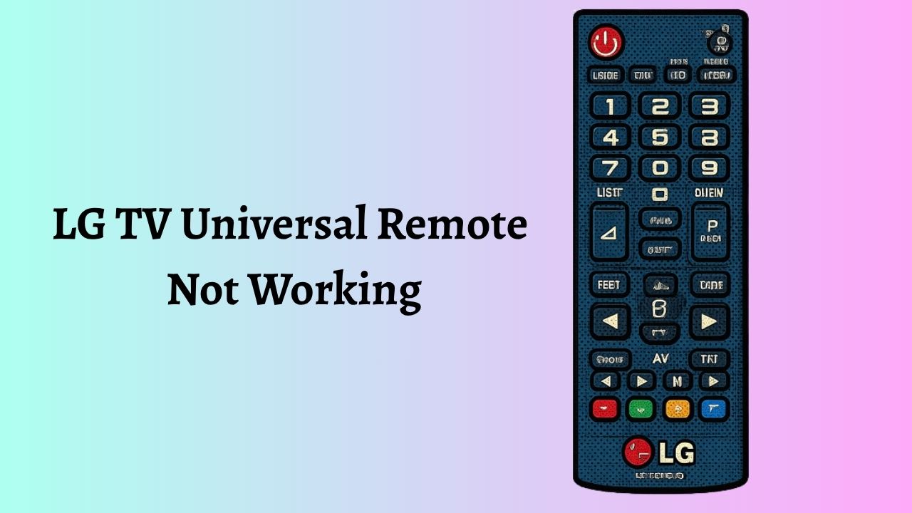 LG TV Universal Remote Not Working
