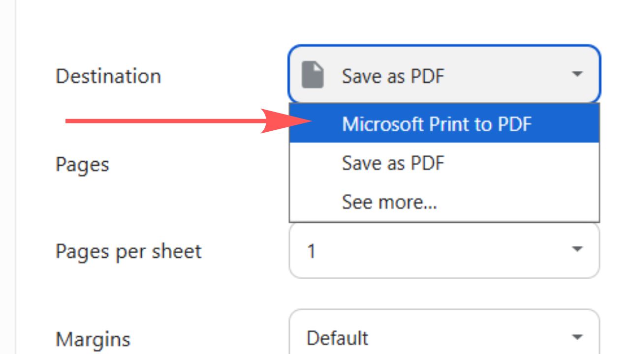 Microsoft Print to PDF