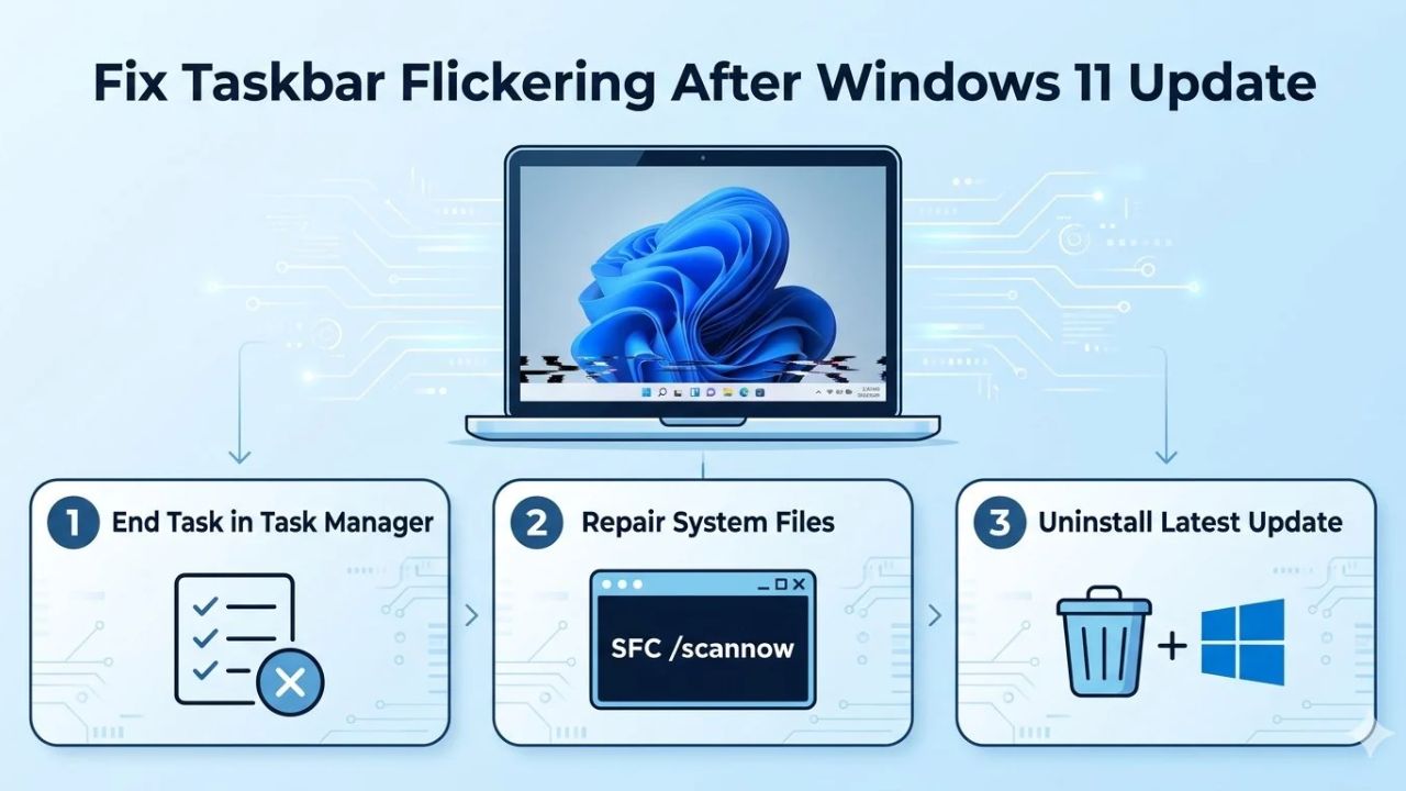 Taskbar Flickering After Windows 11 Update